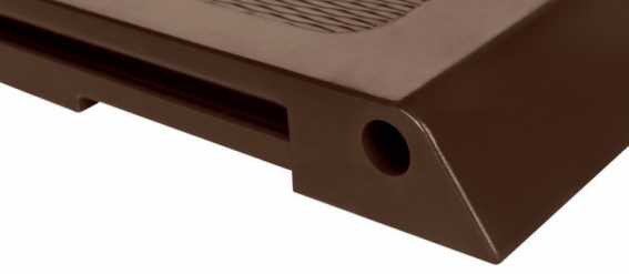 Wandschlagschutz in Braun